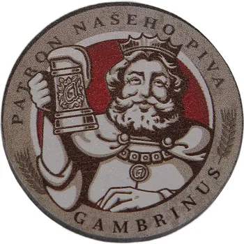 Dekorativní magnet Dřevěný magnet Gambrinus