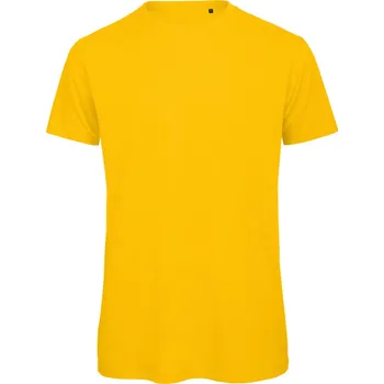 pracovní tričko B&C Tričko Inspire T, Medium Fit, z bio bavlny, krátký rukáv, pánské COT01TM4221003-gold L Zlatá