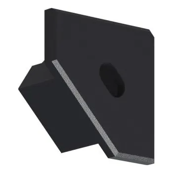 Příslušenství pro LED osvětlení Záslepka s otvorem KLUŚ 45-ALU-OTW pro LED hliníkové profily černá