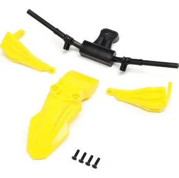 RC náhradní díl Losi blatník, chrániče rukou, řídítka, žlutá: PM-SM