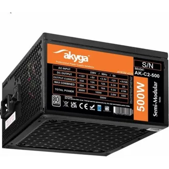 Počítačový zdroj Zdroj Akyga Semi-modulární ATX zdroj AK-C2-500 500W