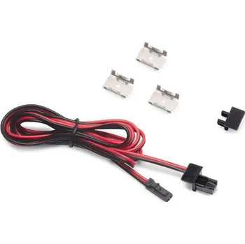 Příslušenství pro LED osvětlení Emuca Napájecí kabel 1,5 m k profilu PYXIS / Černý