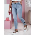 Světle modré skinny džíny s ozdobným zapínáním ZIPSTYLE Dstreet UY2392 Velikost: XS