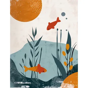 Plakát Plakát Podmořský svět bez rámu 50 x 65 cm