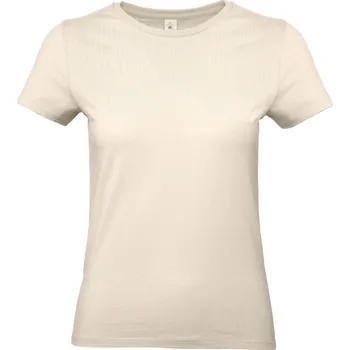 pracovní tričko B&C Tričko B&C E190, dámské, krátký rukáv COT01004T10004-natural XL Naturální
