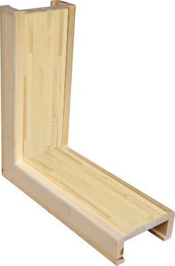 Truhlárna Dřevěná obložková zárubeň (RUSTIC) Rozměr dle ČSN: 80 / 197, Orientace Zárubně: Pravá