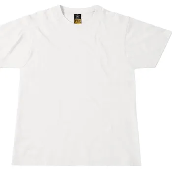 pracovní tričko B&C Tričko Perfect Pro, pánské, krátký rukáv COT010C0100114-white Bílá 4XL