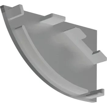 Příslušenství pro LED osvětlení Záslepka KLUŚ KOPRO-30-L-L pro LED hliníkové profily stříbrná