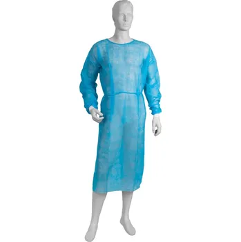 Zdravotnický oděv Návštěvnický plášť s gumičkou, 10 ks Barva: Modrá, Velikost: XXL