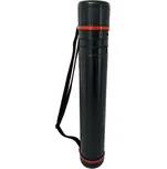 Plastový tubus na výkresy, 64x10,5cm černý s popruhem