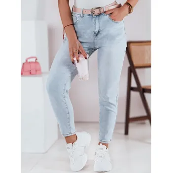 Dámské džíny Světle modré slim fit džíny s vysokým pasem SLIMLOVE UY2346 Velikost: XS