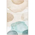 Krémovo-tyrkysový pratelný koberec 80x150 cm Puddle – Mila Home ID_1719720