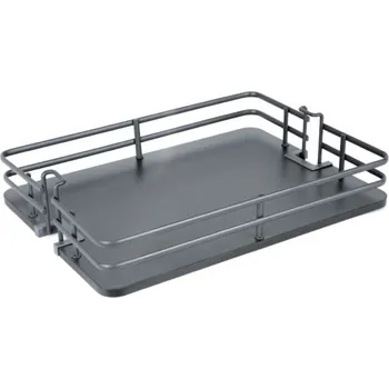 Nábytkové kování Koš Elegance pro potravinovou skříň, 450, plné dno, 390x405x75 mm, antracit