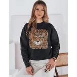 Grafitová dámská mikina se zvířecím motivem CHEETAHART BY1352 Velikost: ONE SIZE
