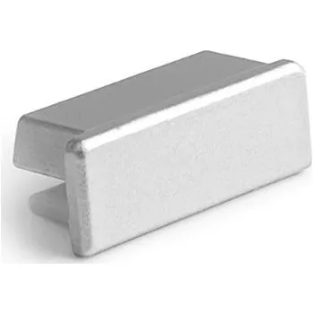 Příslušenství pro LED osvětlení Záslepka KLUŚ GIZA pro LED hliníkové profily stříbrná