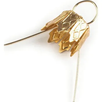 Vánoční dekorace Očka na baňky / záponky s kaplíkem Varianta: 2 791/250/002 zlatá stř., Balení: 100 ks