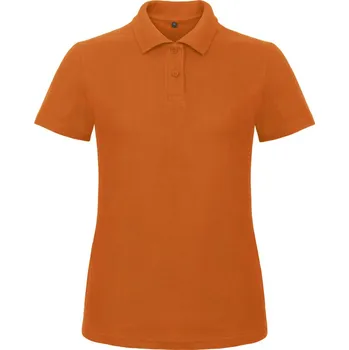 B&C Polokošile B&C ID.001, krátký rukáv, dámské COT01ID1023505-orange 2XL Oranžová