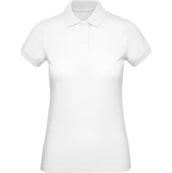 Pánské tričko B&C Polokošile Inspire Polo, z bio bavlny, krátký rukáv, dámská COT01044000102-white M Bílá