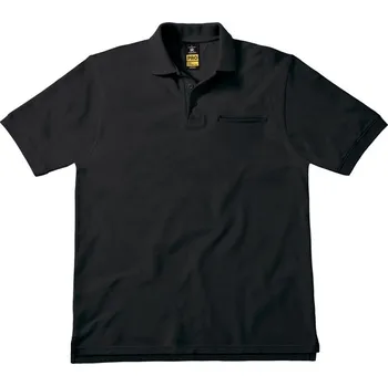 Pánské oblečení B&C Polokošile Energy Pro, krátký rukáv, pánská COT010C1100202-black M Černá