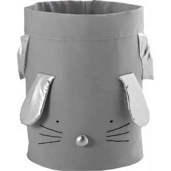 úložný prostor na hračky Pytel na hračky králíček - šedá/stříbrná