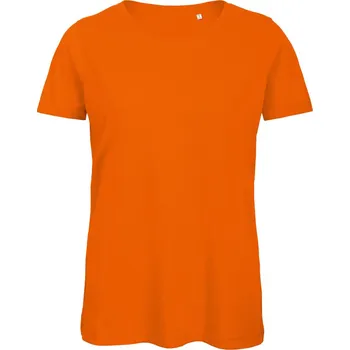 Pracovní oblečení B&C Tričko Inspire T, Medium Fit, z bio bavlny, krátký rukáv, dámské COT01TW4323503-orange L Oranžová