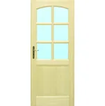 Truhlárna Dřevěné dveře PETRA 6S1K (výběr) Rozměr dle ČSN: 60 / 197, Orientace Dveří: Pravé