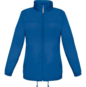 pracovní bunda B&C Větrovka Sirocco, bez podšívky, dámská COT01090245000-royal blue XS Modrá královská