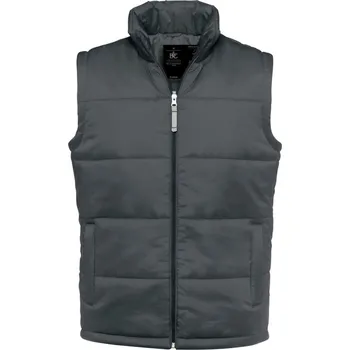 pracovní vesta B&C Vesta Bodywarmer, zateplená, pánská COT01093067003-dark grey L Šedá tmavá