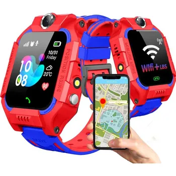 Chytré hodinky Chytré Hodinky pro děti Smart-Trend Chytré Hodinky Q12/Q19/ S- ČERVENÉ vícebarevné