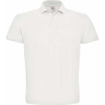 B&C Polokošile B&C ID.001, krátký rukáv COT01ID0100114-white Bílá 4XL