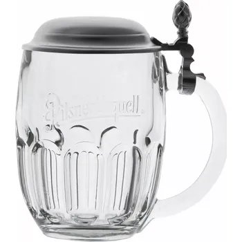 Sklenice Půllitr s víčkem 0,5l Pilsner Urquell - hladký