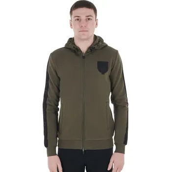 Pánská mikina EQUESTRO Mikina Fleece Equestro, pánská, ivy green S