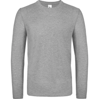 pracovní tričko B&C Tričko B&C E150 LSL, dlouhý rukáv COT01005T62014-sport grey 4XL Šedá sport