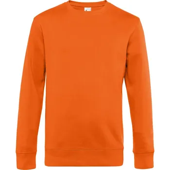 pracovní mikina B&C Mikina KING Crew Neck, pánská COT01U01Kx3701-pure orange S Oranžová pure