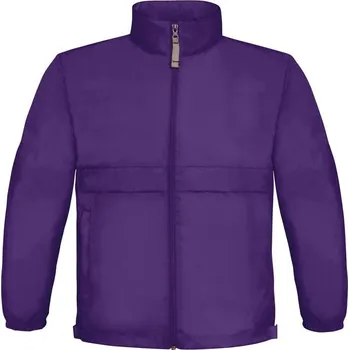 Chlapecké kalhoty B&C Větrovka bez podšívky, dětská COT01095035065-purple Purpurová 12-14
