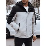 Šedo-černá pánská zimní bunda s kapucí TX4900 Velikost: 2XL