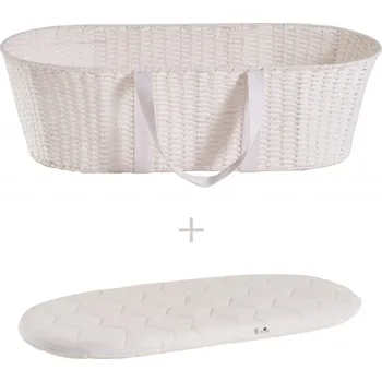 košík pro miminko Ahojbaby Mojžíšův košík pro miminko Paper Dream white + matrace Basic