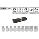 Nástrčné hlavice torx sada 9 kusů E10-E24 Yato