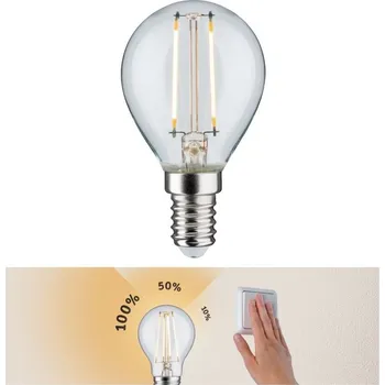 Žárovka PAULMANN LED kapka 2,5W E14 čirá 230 V 3-krokové-stmívatelné - PAULMANN P 28573