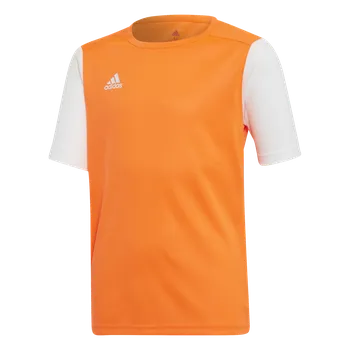 Adidas Teamsport Estro 19 krátký rukáv oranžová/bílá UK Junior XXS