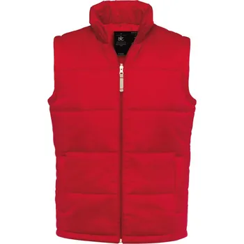 pracovní vesta B&C Vesta Bodywarmer, zateplená, pánská COT01093000413-red 3XL Červená