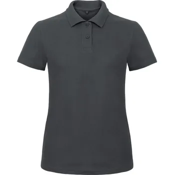 B&C Polokošile B&C ID.001, krátký rukáv, dámské COT01ID1002013-anthracite 3XL Antracitová