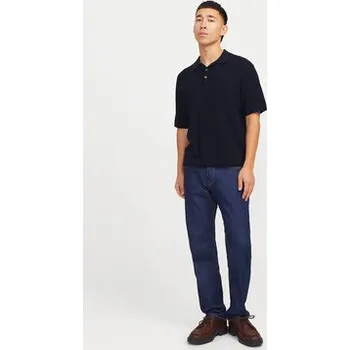 Pánské oblečení Jack & Jones Polokošile Cooper 12271483 Tmavomodrá Regular Fit L