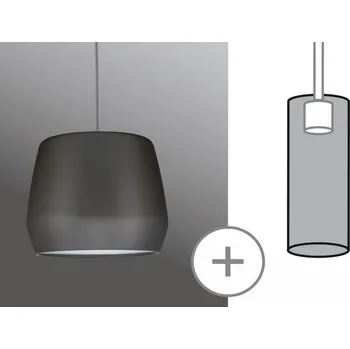 Bodové svítidlo PAULMANN URail 2Easy stínidlo Pirm šedé matná max. 20W kov - PAULMANN P 95440