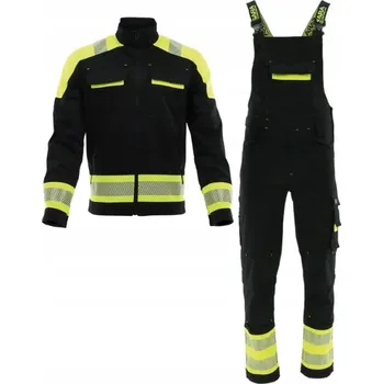 Pracovní obuv PRACOVNÍ OBLEČENÍ ELASTICKÉ stretch BOZP zahradnické kalhoty s laclem + MIKINA sada KOMPLET 54