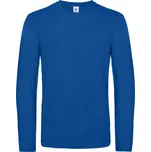 B&C Tričko B&C E190 LSL, dlouhý rukáv COT01007T45014-royal blue Modrá královská 4XL