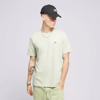 Pánské tričko Champion Tričko Crewneck Tee Zelená M 220453GS072