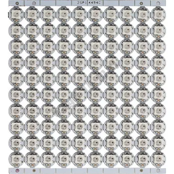 Polovodič LaskaKit_cz 100x inteligentní RGB LED NeoPixel, WS2812B, 10x10, 5050, 5V Bílá