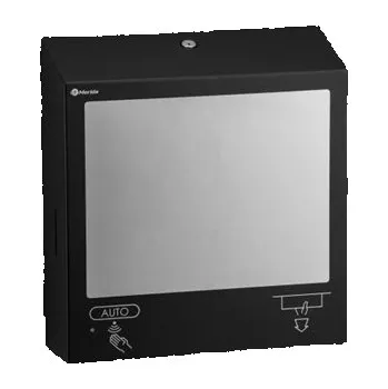 Zásobník 3v1 na pap ručníky stella slim maxi, na pěn mýdlo automat + zrcadlo nerez černá ASC753