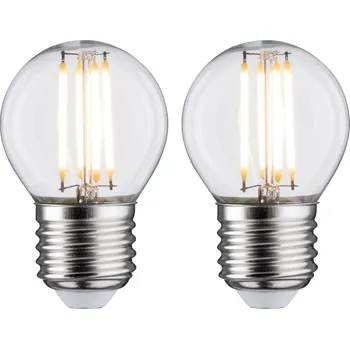 PAULMANN LED kapka 5 W E27 čirá teplá bílá 2ks-sada - PAULMANN P 28640